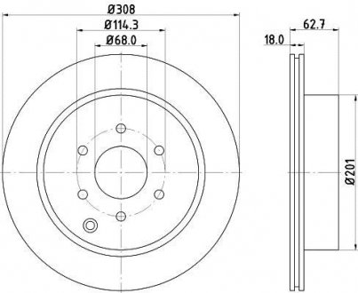 Диск тормозной задний Nissan Navara, Pathfinder 2.5, 3.0, 4.0 (05-) Nissan Pathfinder NISSHINBO nd2032k
