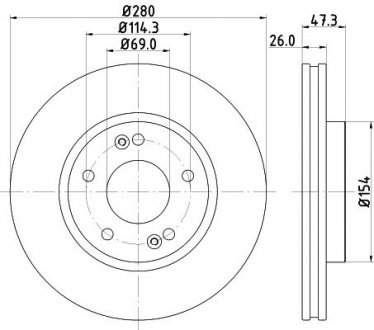 Купить Диск тормозной передний Hyundai i30, Tucson/Kia Carens, Ceed, Cerato 1.6, 2.0 (10-) Hyundai IX20, KIA Sportage, Carens, Magentis, Hyundai Coupe, Tucson, Sonata, KIA Ceed, Hyundai I30 NISSHINBO nd6037k (фото1) подбор по VIN коду, цена 2284 грн.