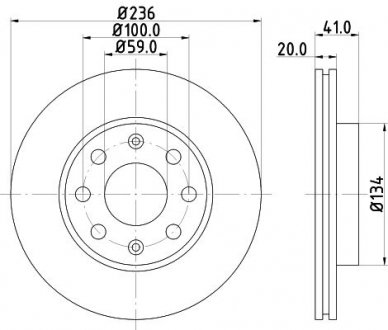 Купить Диск тормозной Авео R13 1.4, 1.5 (05-) (96471274) Chevrolet Aveo NISSHINBO nd6065k (фото1) подбор по VIN коду, цена 1522 грн.