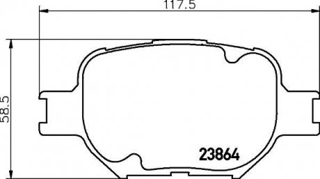 Колодки гальмівні дискові передні Toyota Corolla 1.6, 1.8 (14-) Toyota Celica, Corolla NISSHINBO np1021