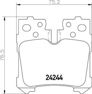 Купити Колодки гальмівні дискові задні Lexus LS 460, 600h (06-) Lexus LS NISSHINBO np1080 (фото1) підбір по VIN коду, ціна 1698 грн.