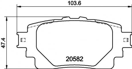 Купить ТОРМОЗНЫЕ КОЛОДКИ TOYOTA AURIS /COROLLA/RAV 4 "R "18>> Toyota Highlander NISSHINBO np1171 (фото1) подбор по VIN коду, цена 1352 грн.