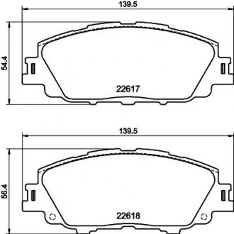 Купить Колодки тормозные дисковые передние Toyota Corolla (E21) (19-) NISSHINBO np1176 (фото1) подбор по VIN коду, цена 1256 грн.