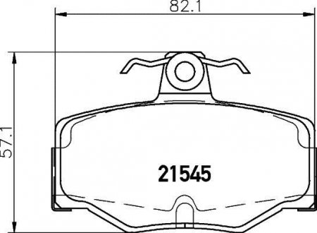 Колодки гальмівні дискові задні Nissan Almera 1.5, 2.2 (03-) NISSHINBO np2050