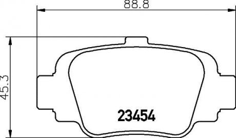 Колодки тормозные дисковые задние Nissan Micra 1.0, 1.3 (92-00) Nissan Micra, Sunny, Primera NISSHINBO np2066