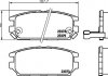 Купити Колодки гальмівні дискові задні Mitsubishi Galant, Lancer 1.8, 2.0, 2.5 (96-03) Mitsubishi Galant, Lancer, Pajero NISSHINBO np3034 (фото1) підбір по VIN коду, ціна 1909 грн.