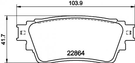 Купить Колодки тормозные дисковые задние Mitsubishi Eclipse Cross (17-) Mitsubishi Outlander, Eclipse Cross NISSHINBO np3056 (фото1) подбор по VIN коду, цена 1257 грн.