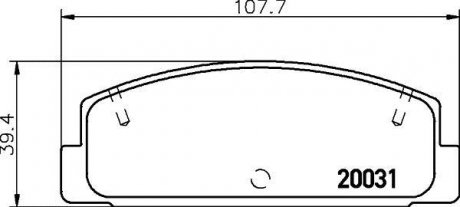Купити Колодки гальмівні дискові задні Mazda 6 1.8, 2.0, 2.2 (07-) Mazda 323 NISSHINBO np5004 (фото1) підбір по VIN коду, ціна 1057 грн.