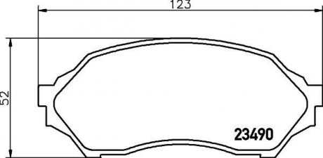 Купити Колодки гальмівні дискові передні Mazda 323 1.4, 1.5, 1.6 (99-04) Mazda 323 NISSHINBO np5005 (фото1) підбір по VIN коду, ціна 1032 грн.