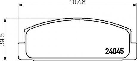 Купити Колодки гальмівні дискові задні Mazda 626 1.8, 2.0 (97-02) Mazda 6, 626, 323 NISSHINBO np5011 (фото1) підбір по VIN коду, ціна 1076 грн.