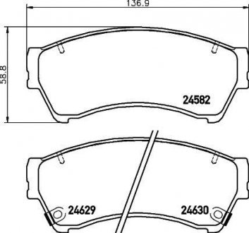 Колодки тормозные дисковые передние Mazda 6 1.8 2.0, 2.2 (07-) Mazda 6 NISSHINBO np5017
