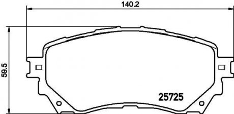 Колодки тормозные дисковые Mazda 6 (GJ, GL) (12-) NISSHINBO np5039