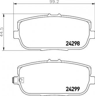Купить Колодки тормозные дисковые задние Mazda MX-5 1.8, 2.0 (05-) NISSHINBO np5043 (фото1) подбор по VIN коду, цена 1575 грн.