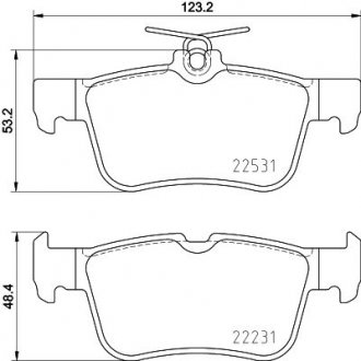 Купить Колодки тормозные дисковые задние Ford Kuga (12-)/Mondeo (14-)/Ford Edge (15-) Ford Mondeo, Kuga, S-Max, Galaxy NISSHINBO np5081 (фото1) подбор по VIN коду, цена 2025 грн.