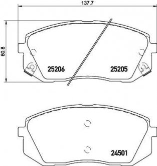 Купити Колодки гальмівні дискові передні Hyundai i40, ix35 1.6, 1.7, 2.0 (11-)/Kia Sportage 2.0, 2.7 (04-) KIA Sportage, Hyundai IX35, I40, Sonata, KIA Pro Ceed, Soul, Hyundai Tucson, KIA Optima NISSHINBO np6034 (фото1) підбір по VIN коду, ціна 1430 грн.