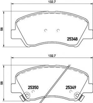 Колодки тормозные дисковые передние Hyundai Accent, i20/Kia rio 1.2, 1.4, 1.6 (11-) KIA Rio, Hyundai Accent, I20 NISSHINBO np6041