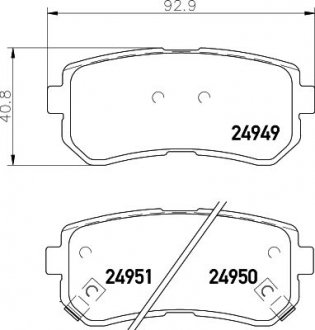 Тормозные колодки HYUNDAI//KIA i20 'R'05>> NISSHINBO np6117