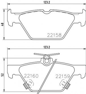 Купити Колодки гальмівні дискові Subaru Forester (SK_) (18-), OUTBACK (BT) (19-) Subaru Outback NISSHINBO np7016 (фото1) підбір по VIN коду, ціна 1282 грн.