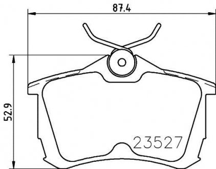 Колодки тормозные дисковые задние Honda Accord VII 2.0, 2.4 (03-08) NISSHINBO np8029