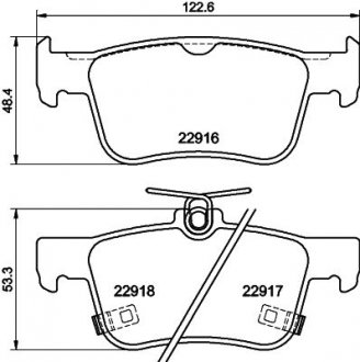 Колодки гальмові дискові зальні Honda Accord X (17-) NISSHINBO np8061