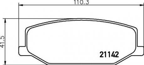 Колодки гальмівні дискові передні Suzuki Jimny 1.3 (98-) Suzuki Vitara NISSHINBO np9006
