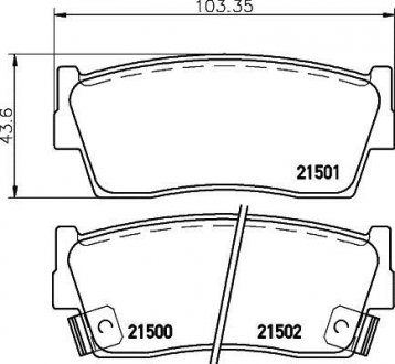 Колодки передні Vitara, X-90 Suzuki Vitara NISSHINBO np9007