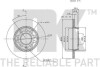 Купить Диск тормозной задний Audi A4 01- Audi A4, Volkswagen Passat NK 204782 (фото4) подбор по VIN коду, цена 1055 грн.