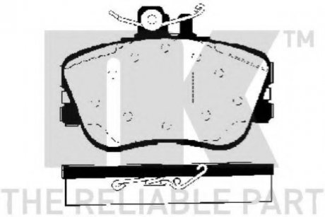 Колодки тормозные Mercedes 202 2.0-2.5 93-. NK 223321