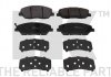 Купити Колодки гальм дискових KIA Sorento, SsangYong Korando, Hyundai Santa Fe, Genesis, SsangYong Actyon NK 223427 (фото1) підбір по VIN коду, ціна 1274 грн.