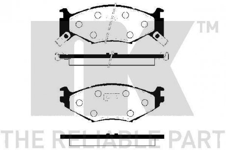 Колодки гальмівні Chrysler Voyager, Neon NK 229307