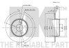 Купить Диск тормозной невентилированный NK 313326 (фото3) подбор по VIN коду, цена 1376 грн.