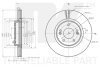 Купить Диск гальмівний невентильований NK 313458 (фото1) подбор по VIN коду, цена 2682 грн.