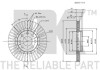 Купить Диск тормозной невентилированный Opel Kadett, Ascona, Vectra, Astra, Daewoo Nexia, Nubira, Lanos NK 313613 (фото3) подбор по VIN коду, цена 1508 грн.