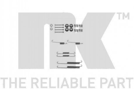Монтажный к-т колодок барабанных NK 7919754