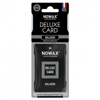 Ароматизатор целюлозний серія Delux Card 6 г. - Silver NOWAX nx07732