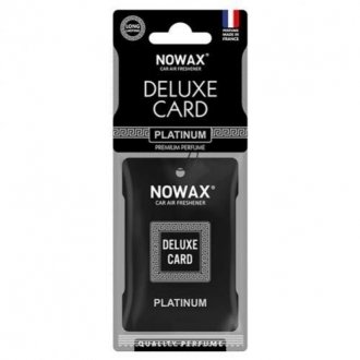 Ароматизатор целюлозний серія Delux Card 6 г-Platinum NOWAX nx07735