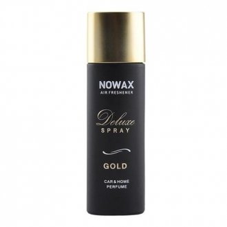 Купить Ароматизатор воздуха спрей DELUXE Spray 50ml CAR & HOME Parfume GOLD NOWAX nx07748 (фото1) подбор по VIN коду, цена 150 грн.