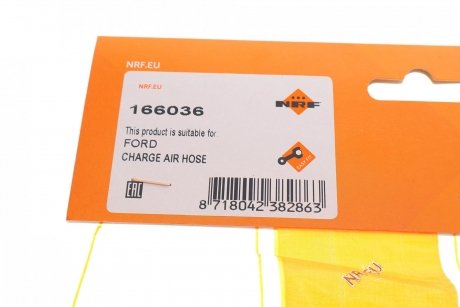 Патрубок інтеркулера Ford Transit Connect 1.5/1.5TDCi/1.6TDCi 13- NRF 166036