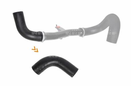 Патрубок інтеркулера Fiat Ducato 2.3D 06- NRF 166149