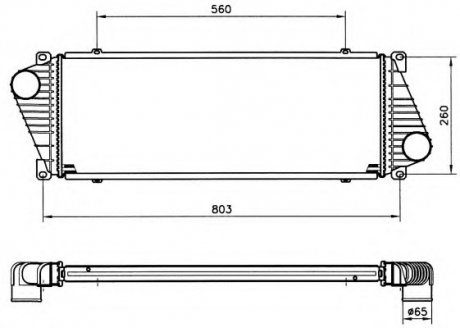 Радиатор интеркулера MB Sprinter TDI/CDI 96-06 NRF 30830