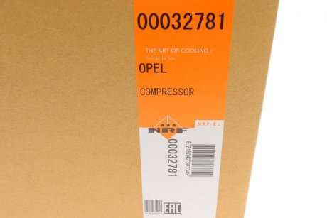 Купить Компрессор Opel Astra, Meriva NRF 32781 (фото1) подбор по VIN коду, цена 11595 грн.