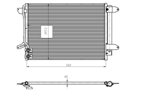 Конденсер кондиціонера NRF 350507