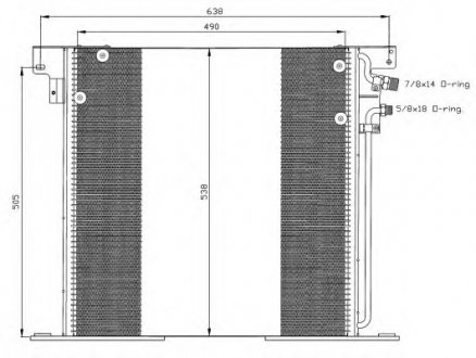 Радиатор кондиционера MB Vito (W638) -03 NRF 35305