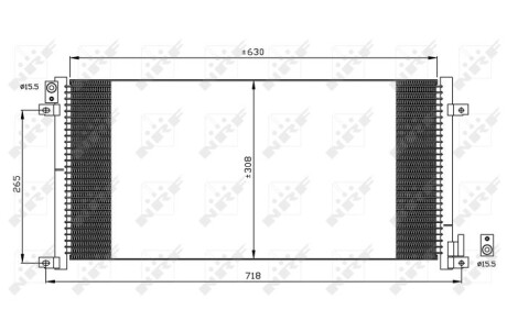 Радиатор кондиционера NRF 35491