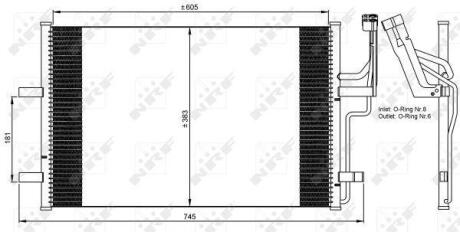 Радіатор кондиціонера Mazda 3 04-09 NRF 35507