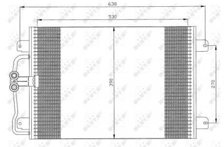 Радиатор кондиционера Renault Megane, Scenic NRF 35832