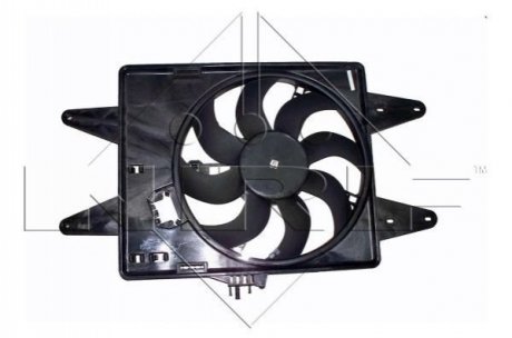Купить Вентилятор радиатора Fiat Doblo 1.9D 01- (с диффузором) Fiat Doblo NRF 47430 (фото1) подбор по VIN коду, цена 2619 грн.