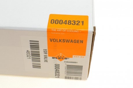 Клапан EGR Skoda/VW 1.9/2.0TDI NRF 48321
