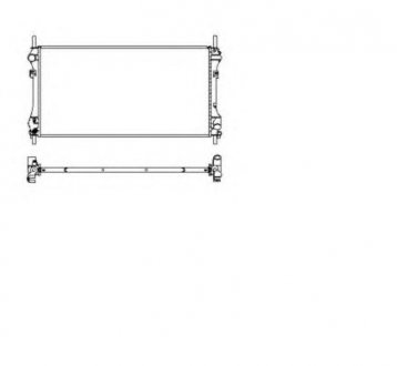 Радіатор охолодження двигуна NRF 509697