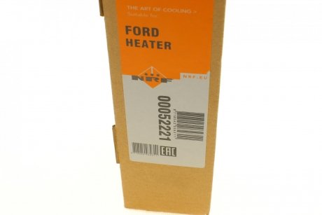 Радіатор пічки Ford Fiesta 1.1-1.8 89-95 NRF 52221